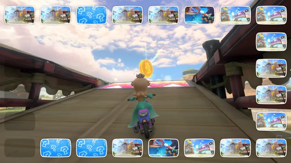 마리오 카트 월드 게임 플레이 스크린샷