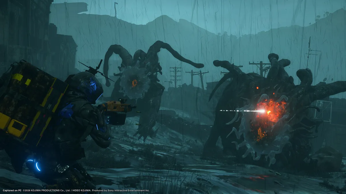 데스 스트랜딩 2 PC 버전 울트라와이드 게임플레이 스크린샷