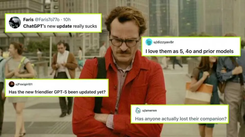 ChatGPT 업데이트로 AI 동반자를 잃은 유저들의 슬픔