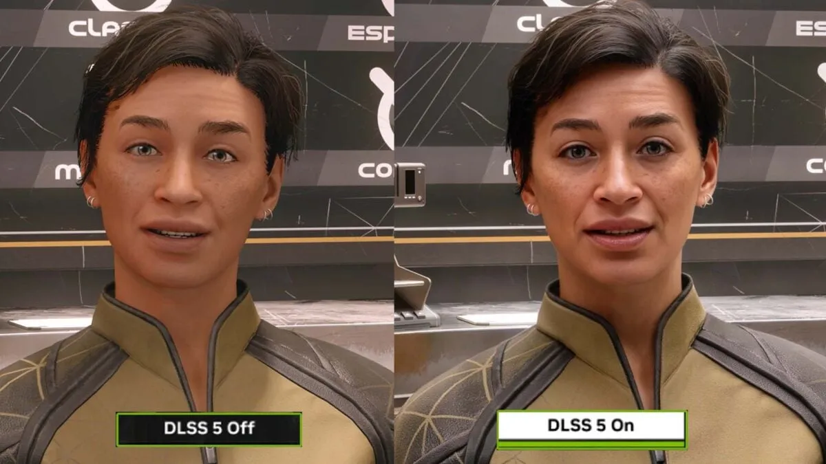 DLSS 5 적용 전후 비교 스크린샷