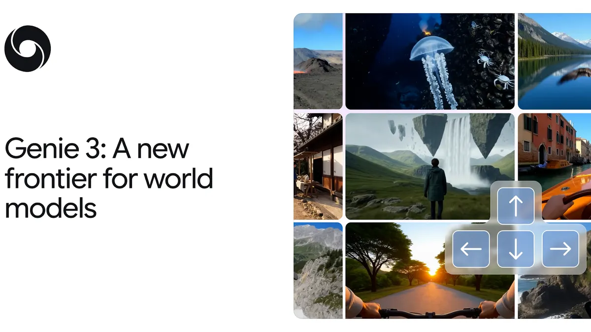Google DeepMind 지니3 월드 모델 AI 기술 공식 발표 이미지