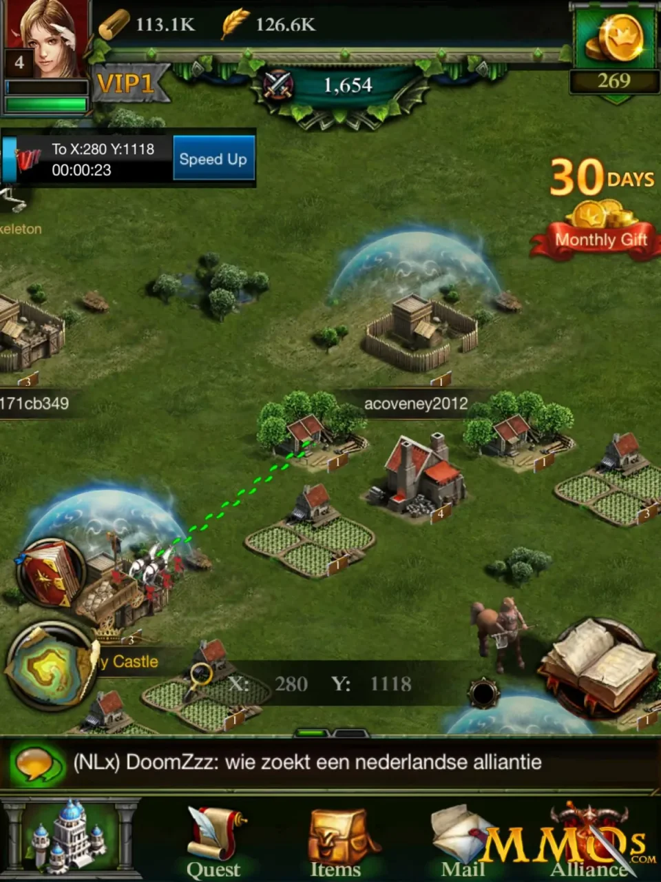 클래시 오브 킹즈 모바일 SLG 게임플레이